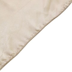 6 Beige SATIN UNIVERSAL CHAIR COVER for Wedding Banquet Reception Decorations
