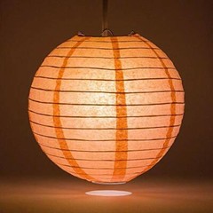 Quasimoon PaperLanternStore Decorative Paper Lantern – (Single, 6-Inch, Rosea…