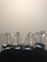 Place Card Holders 2 Sets of 4 Pieces 4 Mustaches & 4 Bows