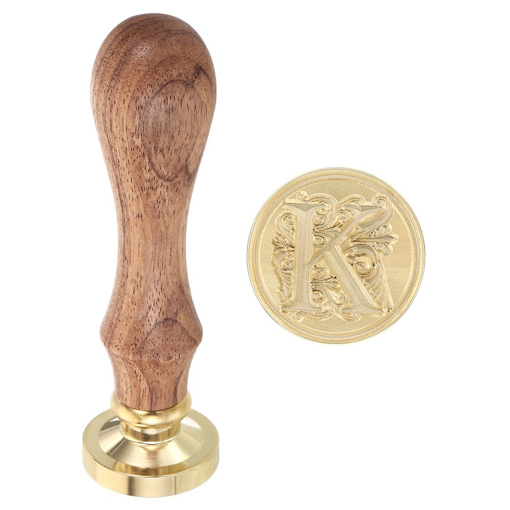 Alphabet K Wax Seal Stamp Initial Letter Sealing Wax Classic Retro