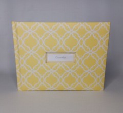Hallmark Wedding Birthday Party Event Guest Book Arabesque Pattern Guestbook