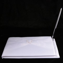 Crystal Design Guest Book and Pen Set Wedding Party