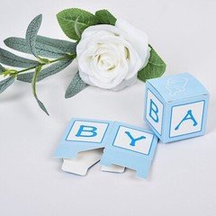 25 BLUE 2″ CUBE Baby Shower Party FAVOR BOXES Party Events Decorations Supplies