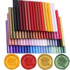 100 Pcs Sealing Wax Sticks for Wax Seal Stamp, Assorted Color Sealing Wax Glu…