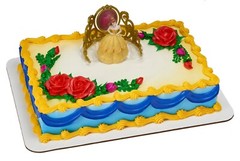 Deco Pac Beauty And The Beast Princess Belle Cake Topper With Tiara
