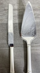 Mikasa Love Story Stainless Steel Wedding Cake Pie Server Set Swirl Hearts
