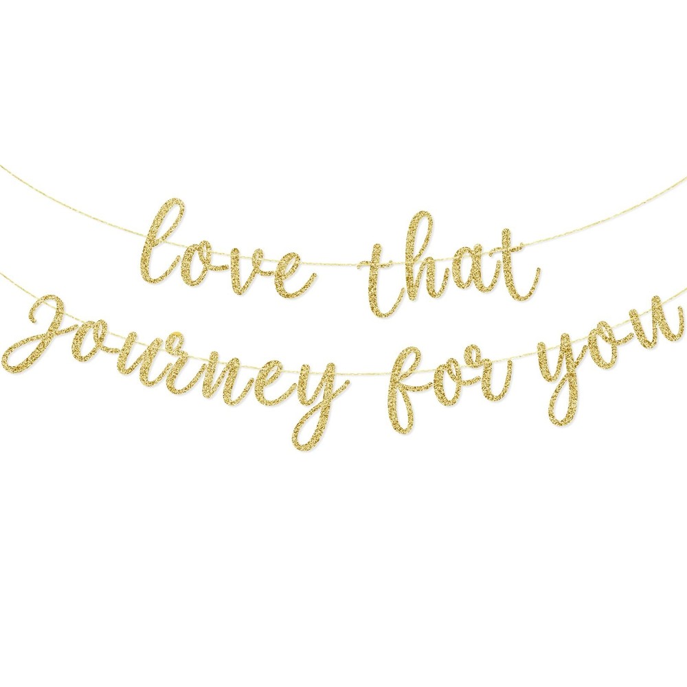 Love That Journey For You Banner, Birthday Bachelorette Wedding Party Decorat…