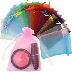 50pcs Versatile Organza Pouches 3.54»x4.33» for Weddings & Special Occasions