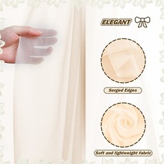4/8/12pcs Wedding Arch Draping Fabric for Wedding Ceremony Birthday Party Decors