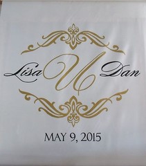 Wedding Aisle Runner Monogram Isle Runner Ceremony Decor Ivory Aisle Runner