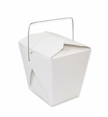 25 WHITE Quart Chinese Take Out Box 26 oz Food Pail Party Favor Wedding Candy
