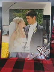 Lenox Wedding Photo Frame 8 x 10 True Love American By Design Bride Groom NIB