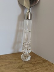Waterford Crystal Pie Cake Knife Server Utensil Bridal Wedding Signed Mint