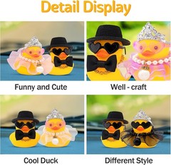 Pair Set of 2 Bride and Groom Rubber Ducks for Wedding Favors, Party Favors, Cer