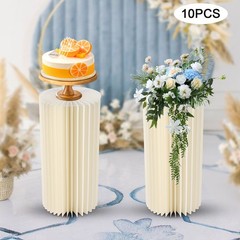 10Pcs Wedding Table Centerpieces Cardboard Vases 23.6inch Tall Flower Vase Stand