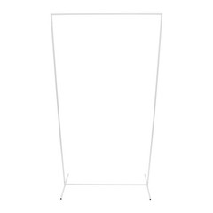 3pcs Rectangular Metal Backdrop Stand Weddings Balloon Frame Stand Decor White