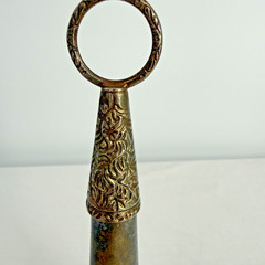 Vtg Silverplate Tussie Mussie Flower Holder Nosegay Bridal Wedding Bouquet 7.5”