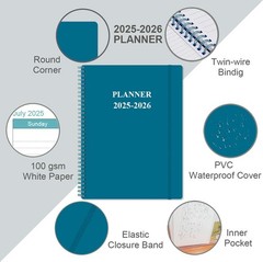 2025-2026 Planner – 8.5″ x 11″ Weekly Monthly Planner from July 2025 to June …
