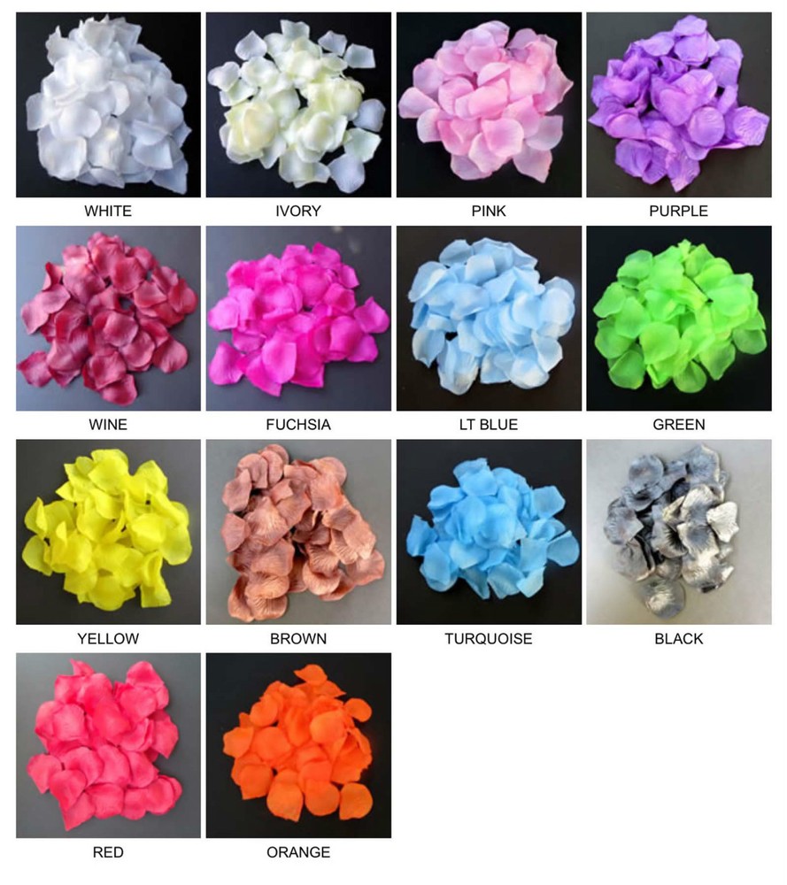 ROSE PETAL-100/PK, PREMIUM QUALITY, Wedding Party Decoration Silk Rose Petal.