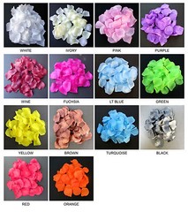 ROSE PETAL-100/PK, PREMIUM QUALITY, Wedding Party Decoration Silk Rose Petal.
