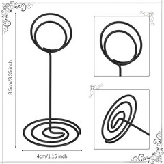 24 Pcs Table Card Holders, Menu Photo Frame, Anniversary Birthday, Black