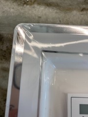 White silver Square Plastic Dessert Appetizer Plates Wedding Party Disposable