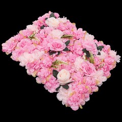12* Artificial Flower Wall Silk Rose Dahlia Greenery Backdrop for Wedding Party