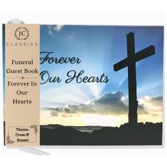 Funeral Guest Book | Memorial | for Cross Design