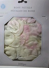 DARICE’s Victoria Lynn Rose Petals Cream/Rose 3 Pks Of 100. NEW – TB66
