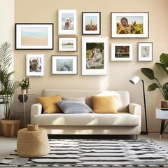 16×24 Picture Frame Set of 4, Display 11×14 Photo with Mat or 16×24 Poster wi…