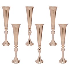 6 Pcs Versatile Vase Metal Wedding Centerpieces 22.2″ Height 56.5 cm Trump Vase