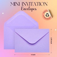 ACSTEP 100PACK Gift Card Envelopes Credit Size 4X2.75 100 PCS, Colorful