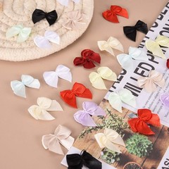 52 Pcs Mini Ribbon Bows, 1″ Tiny Bows Applique Embellishment, Mixed Colors
