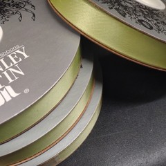 #3 McGinley Satin Apple Green/Nile 100 Yard Ribbon 9/16″ for Corsages & Events
