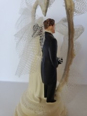 Vintage 1947 Coast Novelty Wedding Cake Topper Bride & Groom