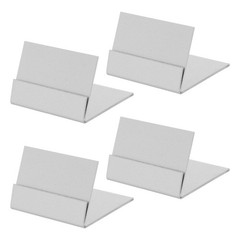 4Pcs Stainless Steel Place Card Holders Table Sign Stand for Restaurant Use