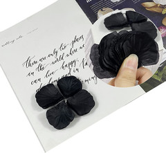 3000 Pieces Black Rose Petals Fake Artificial Flower Petals for Valentine Day,We