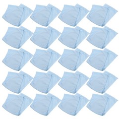 20Pcs Reusable Elastic Chair Sashes Bands for Party Sky Blue Universal Fit
