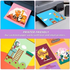 5″ x 7″ Cardstock 30 Colors, 300 x 7″-300 Sheets, 30 Colors-5″ x P