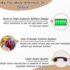 Retrovox Audio Guest Book Wedding Phone And Signage Guest Audio Message Book