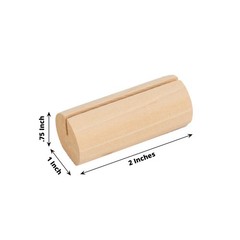 10 Natural 2″ Cylindrical Wood Table Number Sign Holders PLACE CARD STANDS Party