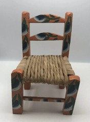 7 .5 Inch Tall Small Wood Doll Toy Or Prop Chair