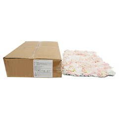 Artificial Flower Wall Backdrop 6 Panel Set Wedding Decor Champagne White Roses