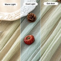 Keketoarrange Sage Green Table Runner 35″x120″(Pack of 1),