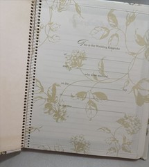 HALLMARK Wedding Keepsake Album Photos Records Floral Embossed *NOS