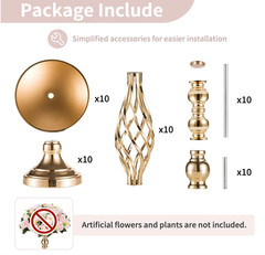 candelabros para centros de mesa decoracion hogar 10 Pcs 23.2″ bodas fiestas NEW