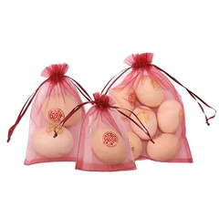50/100Pcs White Sheer Organza Bags for Wedding Favor with Drawstring, Jewelry Po