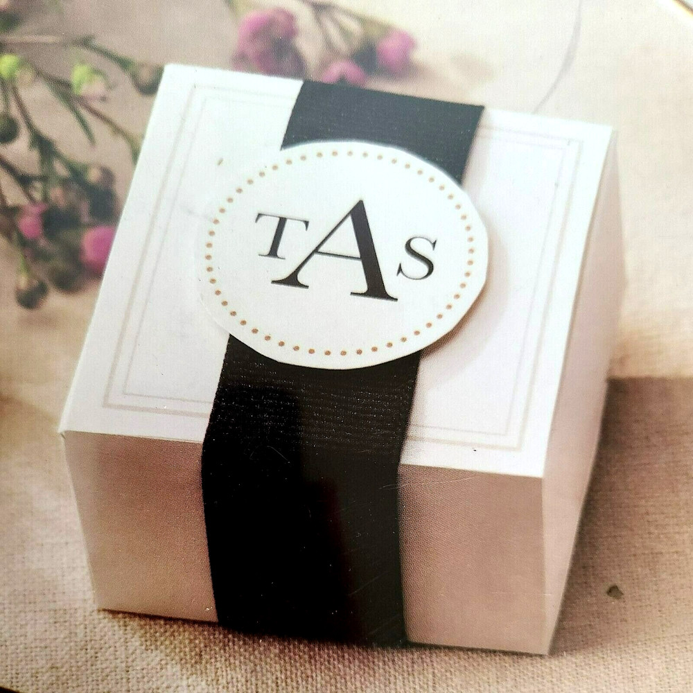 Customizable Wedding Favor Boxes 98ct Ribbons Printable Tags 98ct Ivory Black