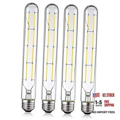 Dimmable T10 Led Bulbs, 8.9 Inch Long Tubular Bulb,60-75 Daylight 4000k