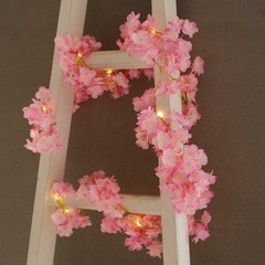 6 ft LED Pink Artificial Cherry Blossom Garland Fairy Lights Wedding Decorations
